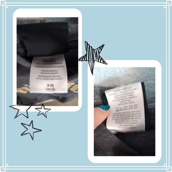 Official NFL Minnesota Vikings Charcoal Grey Hoodie Sweatshirt, Youth Size Small - Picture 4 of 9